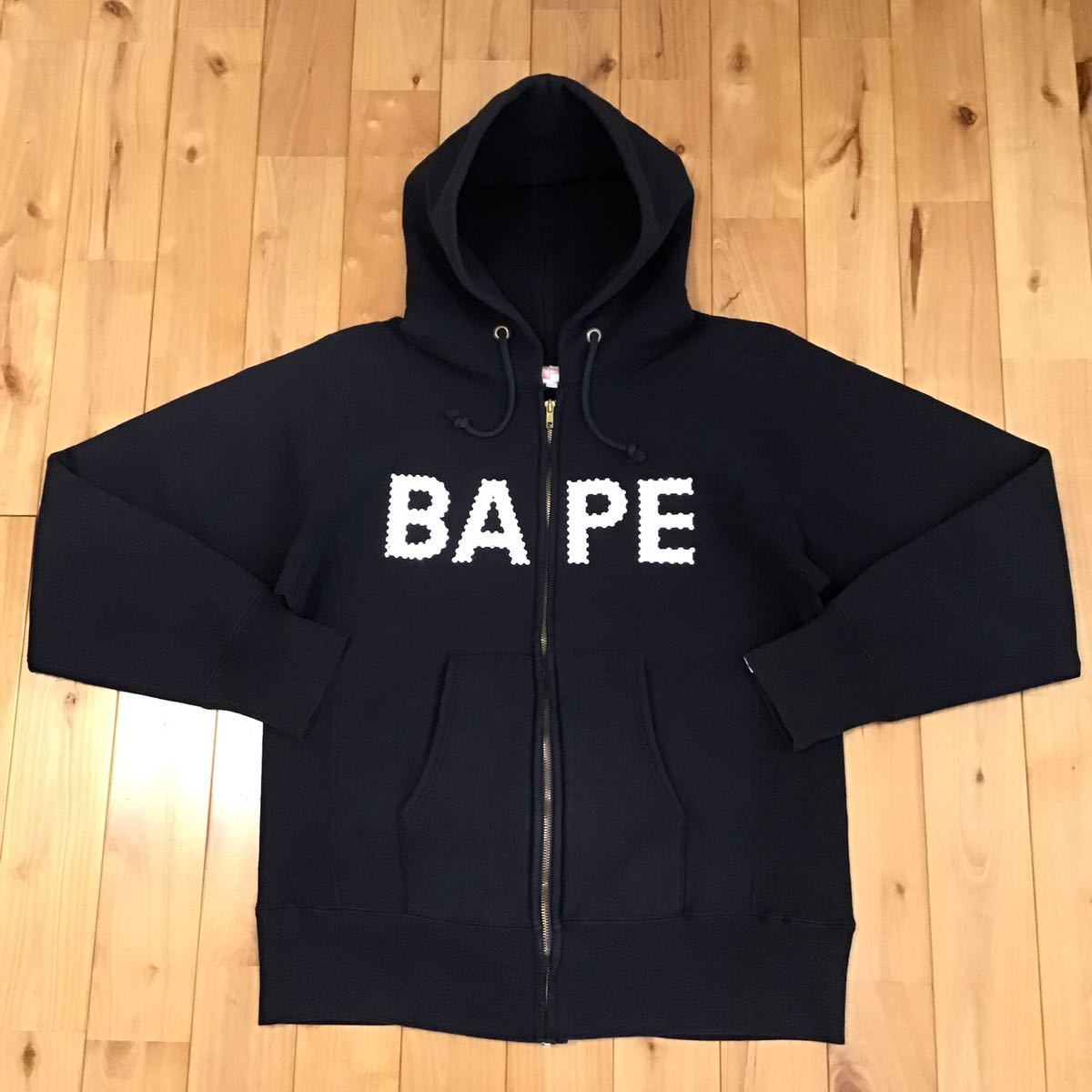 CHAMPION × swarovski × BAPE ジップ パーカー Lサイズ black a  