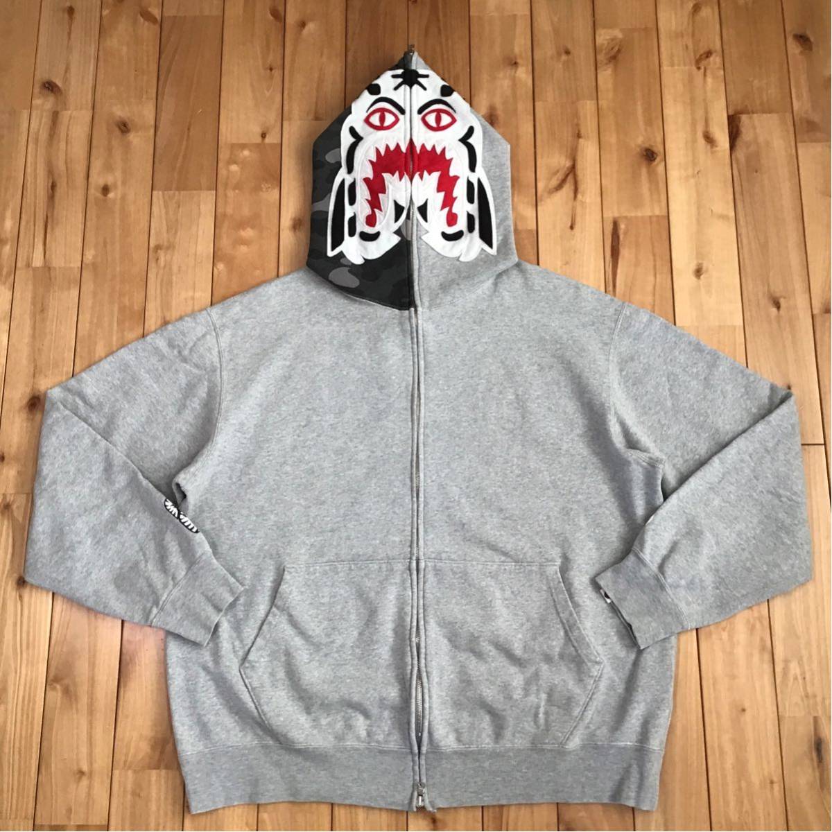 ☆XL☆ ホワイト タイガー パーカー a bathing ape bape camo tiger 