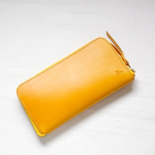 革蛸謹製 ラウンドジップウォレットTYPE-U- 黄金 | 革蛸謹製