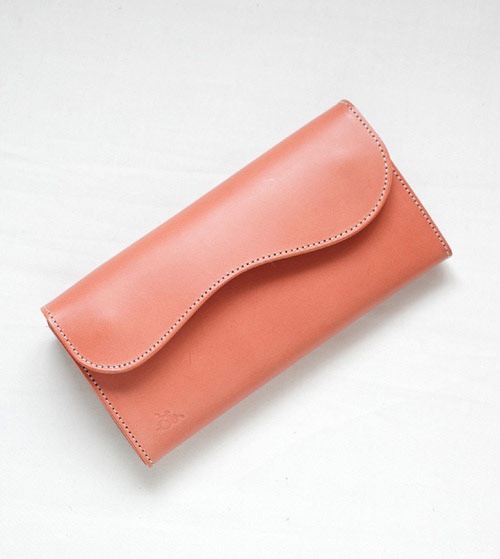 編集中ピンク革命 革蛸謹製 フラップロングウォレットTYPE-X- 隅櫻 | 革蛸謹製ロング