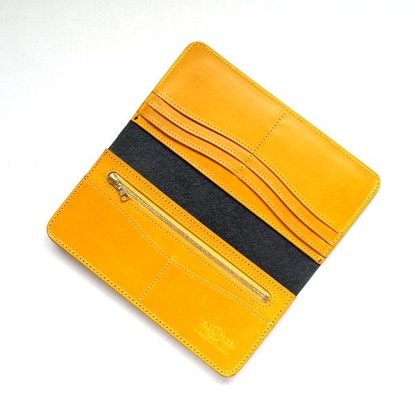 革蛸謹製 TAKOロングウォレット BLACK/YELLOW | 革蛸謹製TAKO,革
