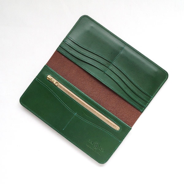 革蛸謹製 TAKOロングウォレット BROWN/GREEN | 革蛸謹製TAKO,革