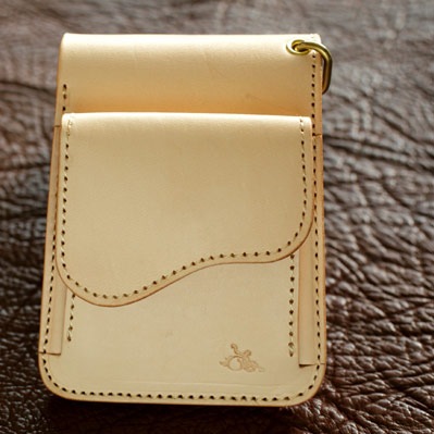 革蛸 謹製台形ショートワレットTYPE-I (仏蛸) | [革蛸オリジネーター] 革蛸謹製 二つ折り財布 台形ショート