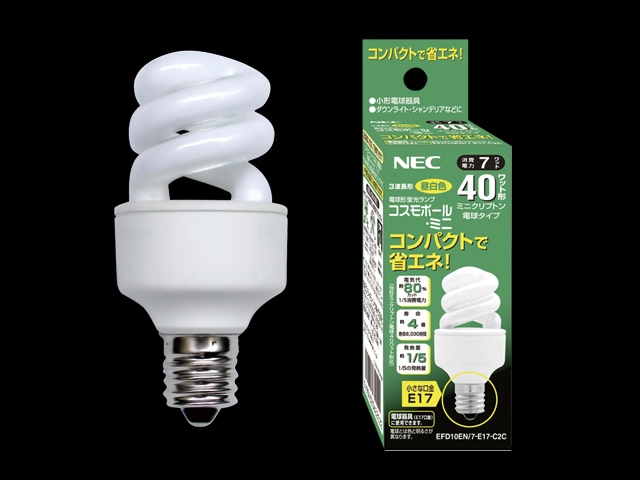 7個セット NEC 電球形蛍光ランプ コスモボール EFD15EL/12-C6 10セット