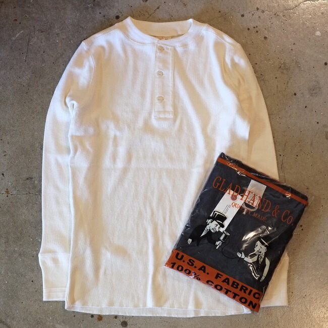 GLAD HAND & Co. ヘンリーネックシャツ 3枚セット GLAD HAND グラッドハンド Tシャツ メンズ ヘンリーネック