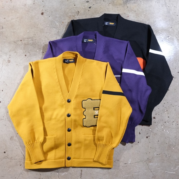 BLUCO ブルコ【155-15-002】【LETTERED CARDIGAN】レタード