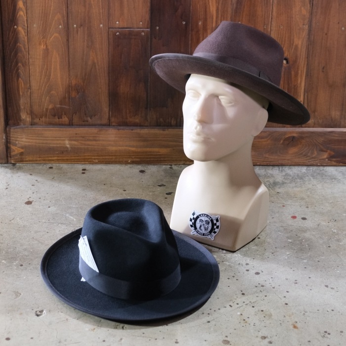 【試着のみ】MR FATMAN ”TWO DOLLAR” FEDORA HAT J.J. WILLIAMS FEDORA By Mr.FATMAN ミスターファットマン TWO