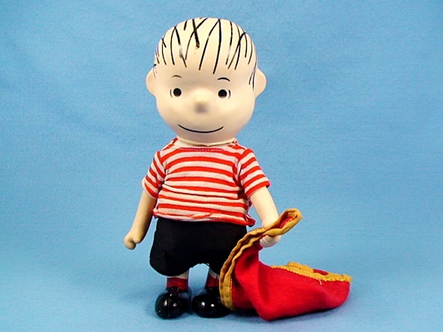 Determined 1968年 ポケットドール　ライナス ブランケット付き ビンテージ Detemined 1968年 ライナス Pocket Doll ソフビ