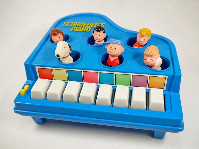 ビンテージ　スヌーピー　ピアノ Library card Peanuts Snoopy Schroeder Piano Japan Vintage F