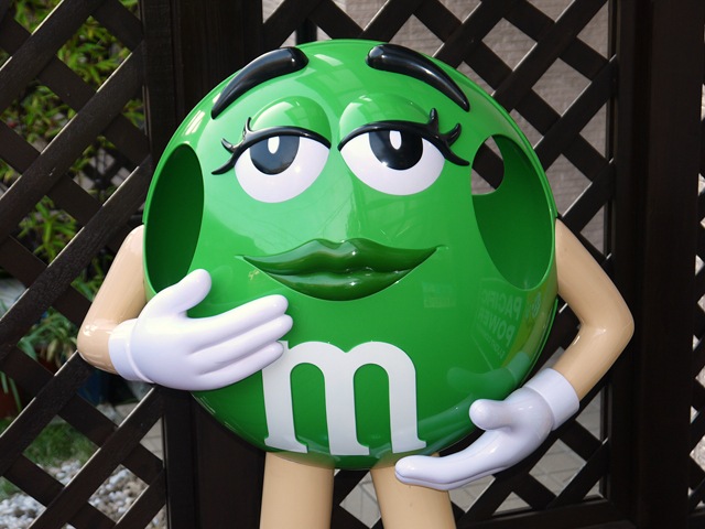 m&m's エムアンドエムズ M&Ms グリーン ストア ディスプレー m&m's