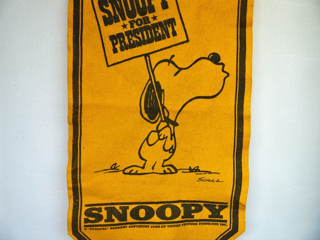 70sビンテージSnoopyピーナッツフェルトペナントバナー
