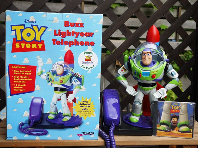 バズライトイヤー Telephone TOY STORY '90s Buzz Lightyear Telephone バズテレフォン 箱入