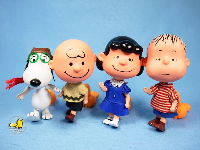 ビンテージ Mattel 1969年 Skediddler 4体セット スヌーピー