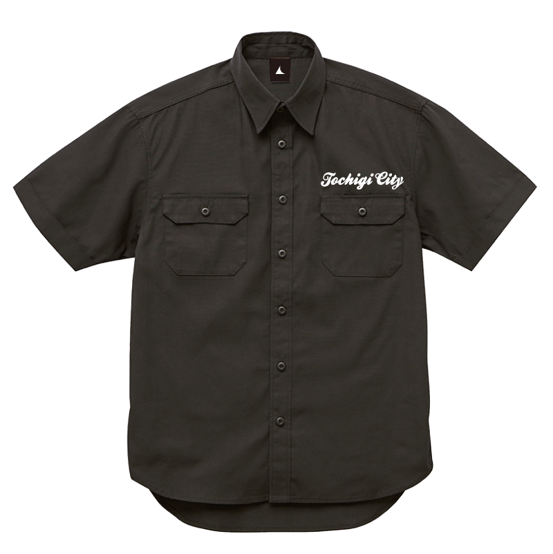 ROCAWEAR シャツ ビリヤード ワイシャツ プリント 総柄 ブルー ブロード LOUIS & CLERK