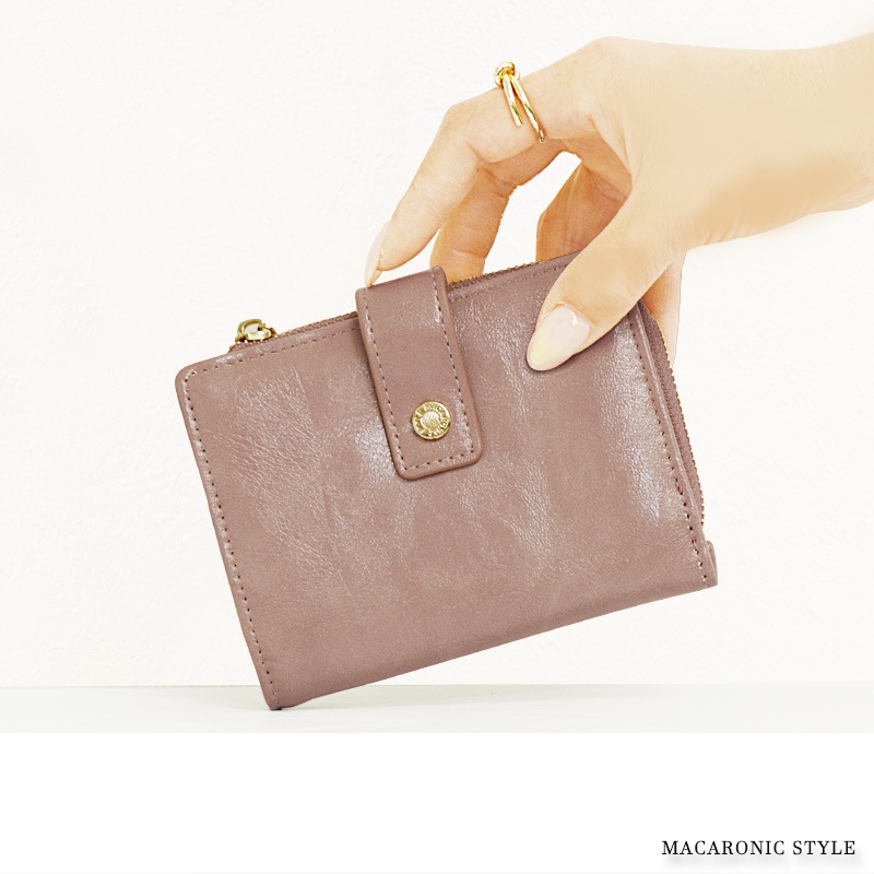 【極美品】MICHELANGELO　収納大　コンパクト　パッチワーク二つ折り財布 極美品】 MICHELANGELO 収納大コンパクトパッチワーク二つ折り