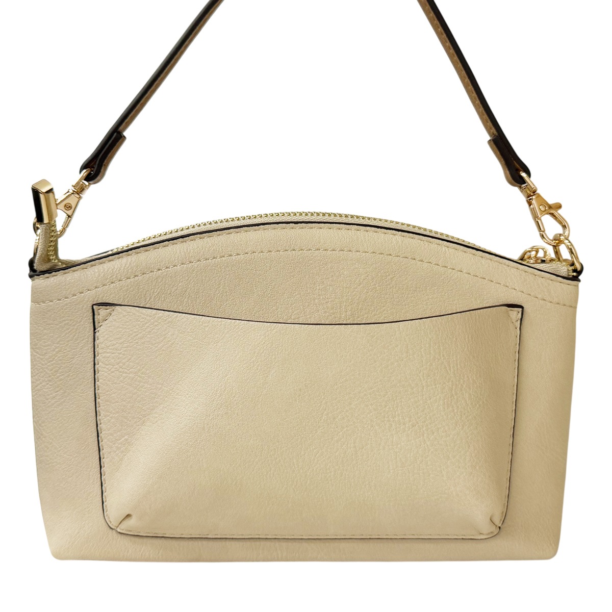 Uni&co. レザーショルダー キャメルカラー マグネット開閉 収納袋付き Uni&co. レザーショルダー キャメルカラー マグネット開閉 収納