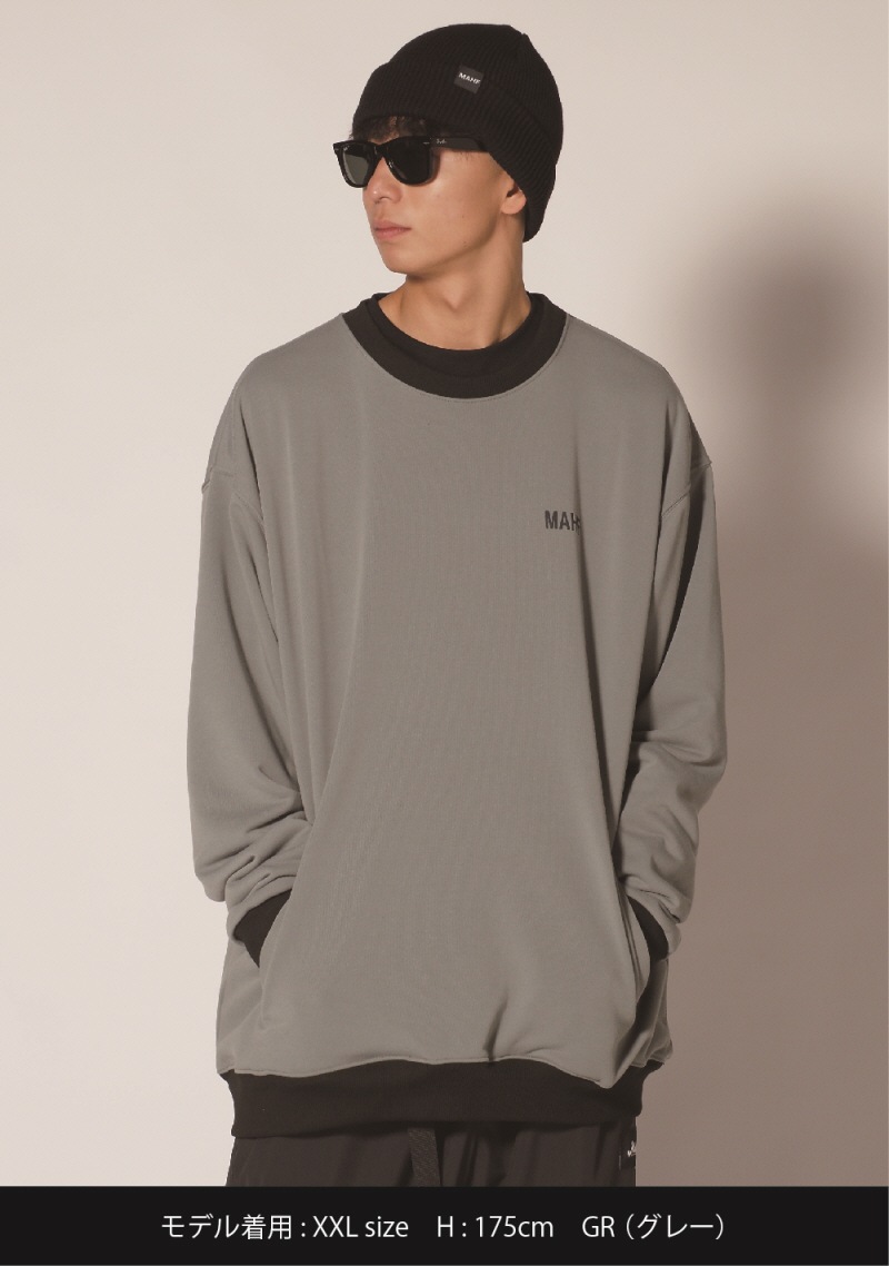 MAHF マーフ アノラック クルーネックシャツ XL