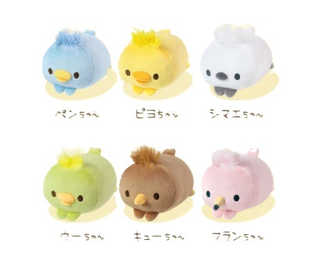 新品もちふわ ピヨちゃんペンちゃんフレンズ カラフルな鳥のぬいぐるみセット もちふわ ピヨちゃんペンちゃん|おもちゃ景品の「人形の桃秀」