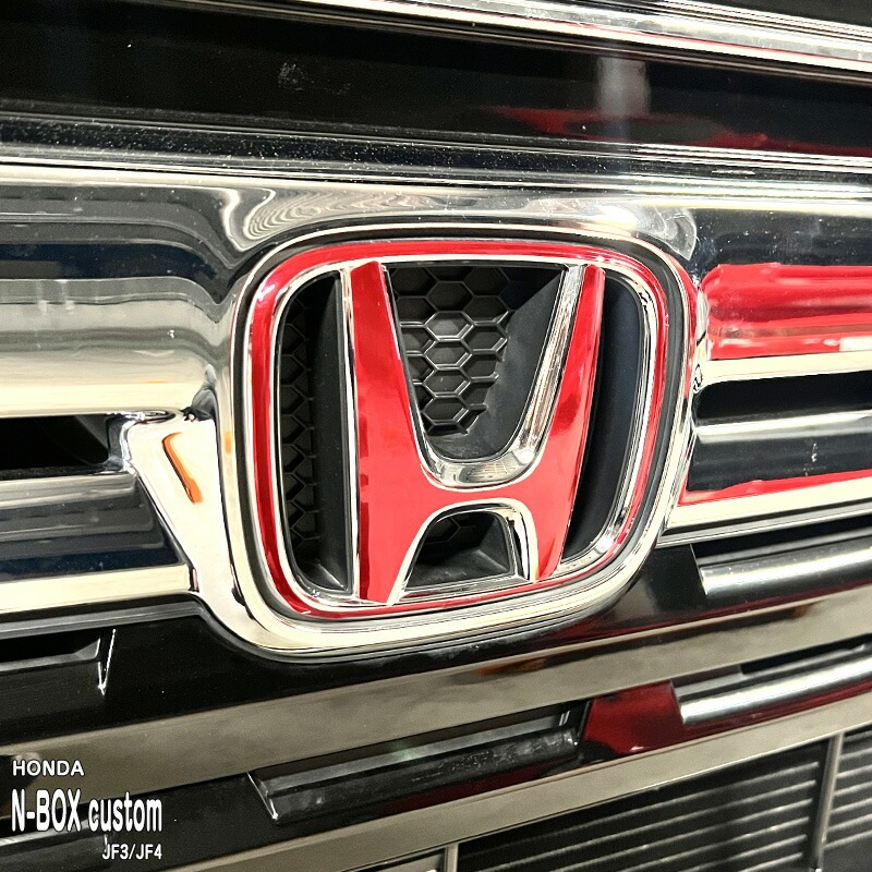 ホンダ　N-BOX カスタム　純正エンブレム ホンダ(純正) N-WGN N-BOX Customエンブレム のパーツレビュー