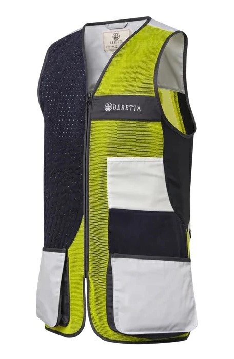 Beretta ベレッタ フルメッシュ ベスト M （グレー x イエロー） ベレッタ （夏用）フルメッシュ ベスト Mサイズ（グレー x
