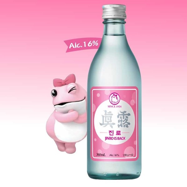 眞露】 is back 焼酎 (360ml*PINK)