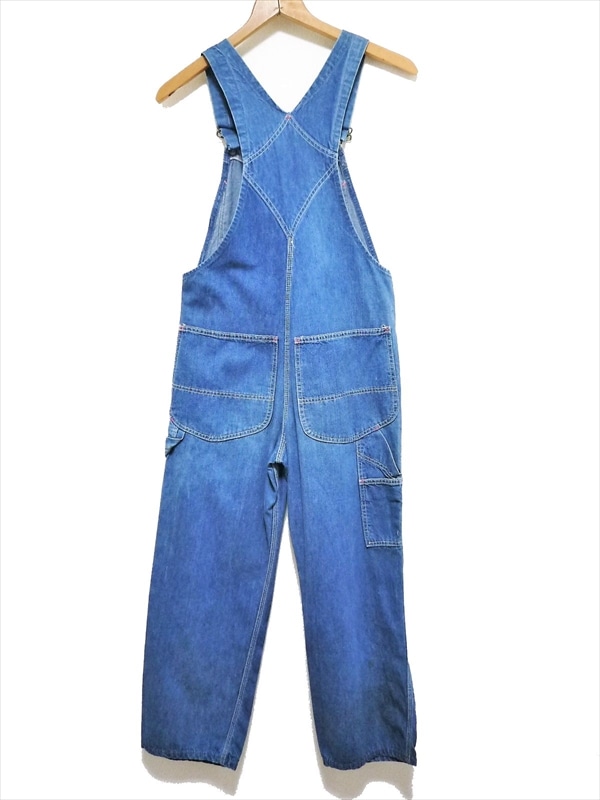 60s burlington デニムオーバーオール 50s ~60s vintage Burlington インディゴ ワーク オーバーオール