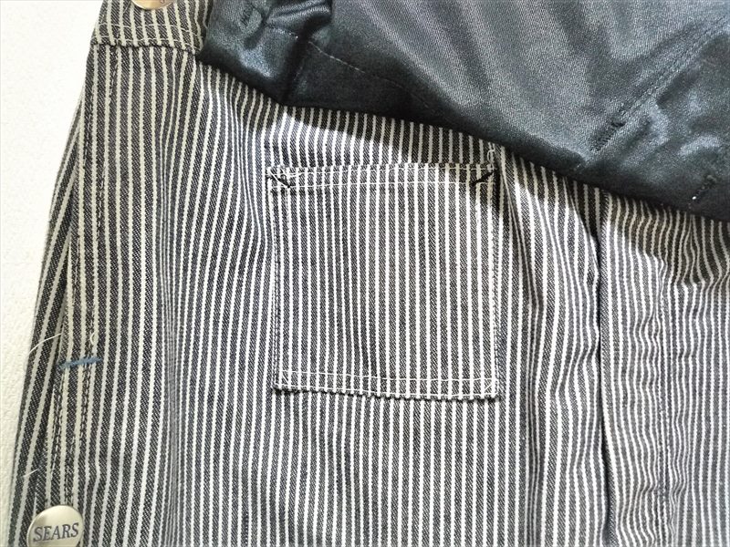 60s SEARS オーバーオール　ヒッコリー 60～70's SEARS ヒッコリーオーバーオール | BOTTOMS