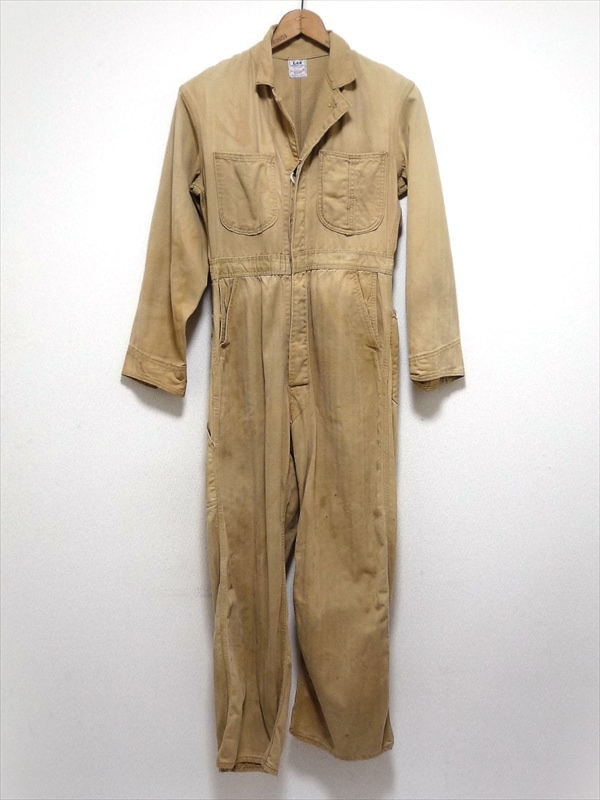50年代　Lee Union Alls ヒッコリー　オールインワン ヴィンテージ 楽天市場】50年代 USA製 Lee リー UNION ALLS HBT