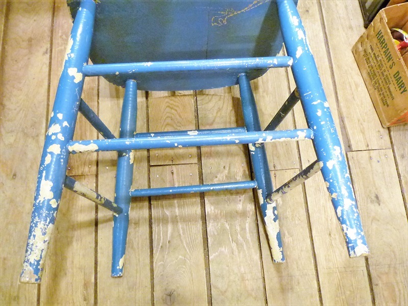 木製 イス 青 シャビーシック | FURNITURE -家具-,イス