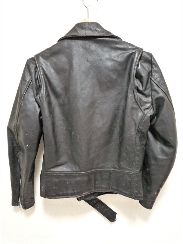Gino Leathers ブラック ダブルライダースジャケット 38 REG その他ブランド(ソノタブランド) / GINO LEATHERS/ダブル