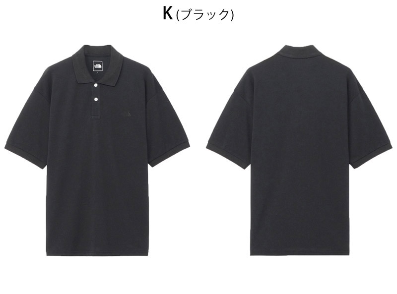 SALE!!【韓国限定】ノースフェイス＊ポロシャツ＊ L ＊ブラック THE NORTH FACE 大きいサイズ メンズ ノースフェイス 半袖
