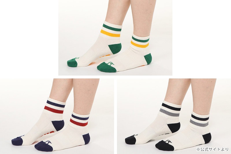 25-26 秋冬 新作 チャムス CHUMS 3P ライン クルー ソックス 3P