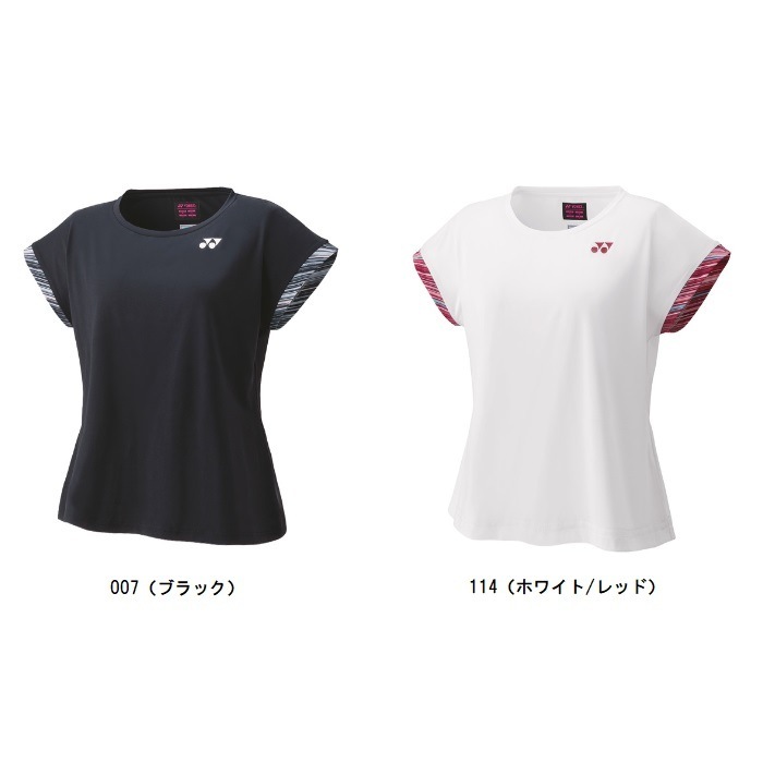 YONEX バドミントンシャツ ホワイト/レッド