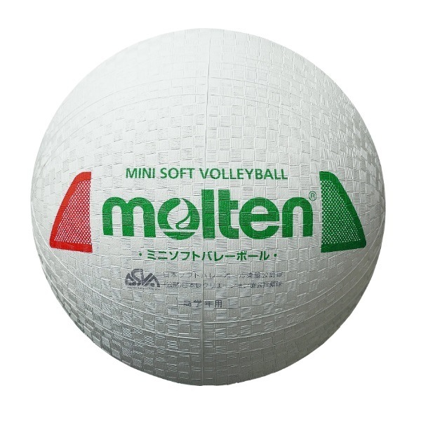 モルテン molten ミニソフトバレーボール S2Y1201-WX(白赤緑