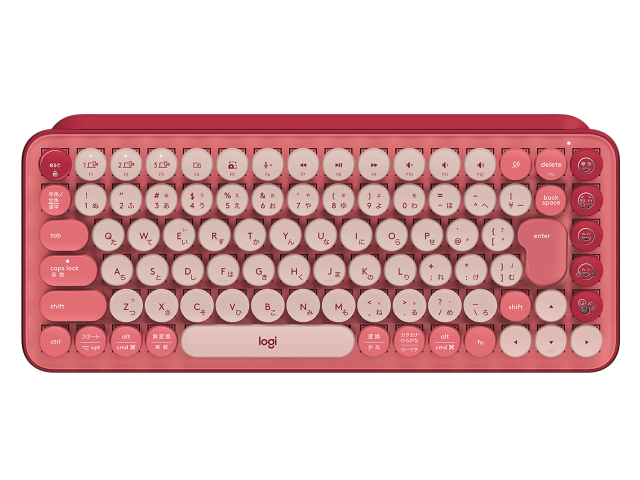 POP KEYS Mechanical Wireless Keyboard K730RO 茶軸 [ローズ