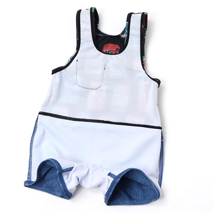 水着 グレコ 男の子 ベビー 総柄 UVカット UPF50+