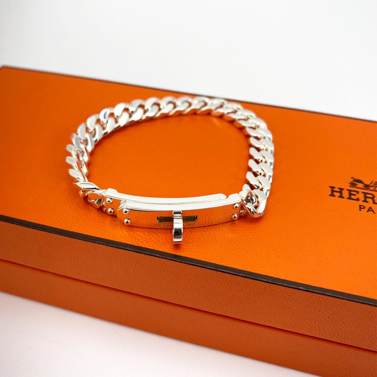 HERMES エルメス ケリーグルメット ブレスレット XS 9122 HERMES エルメス ケリーグルメット ブレスレット XS 925 16.5g