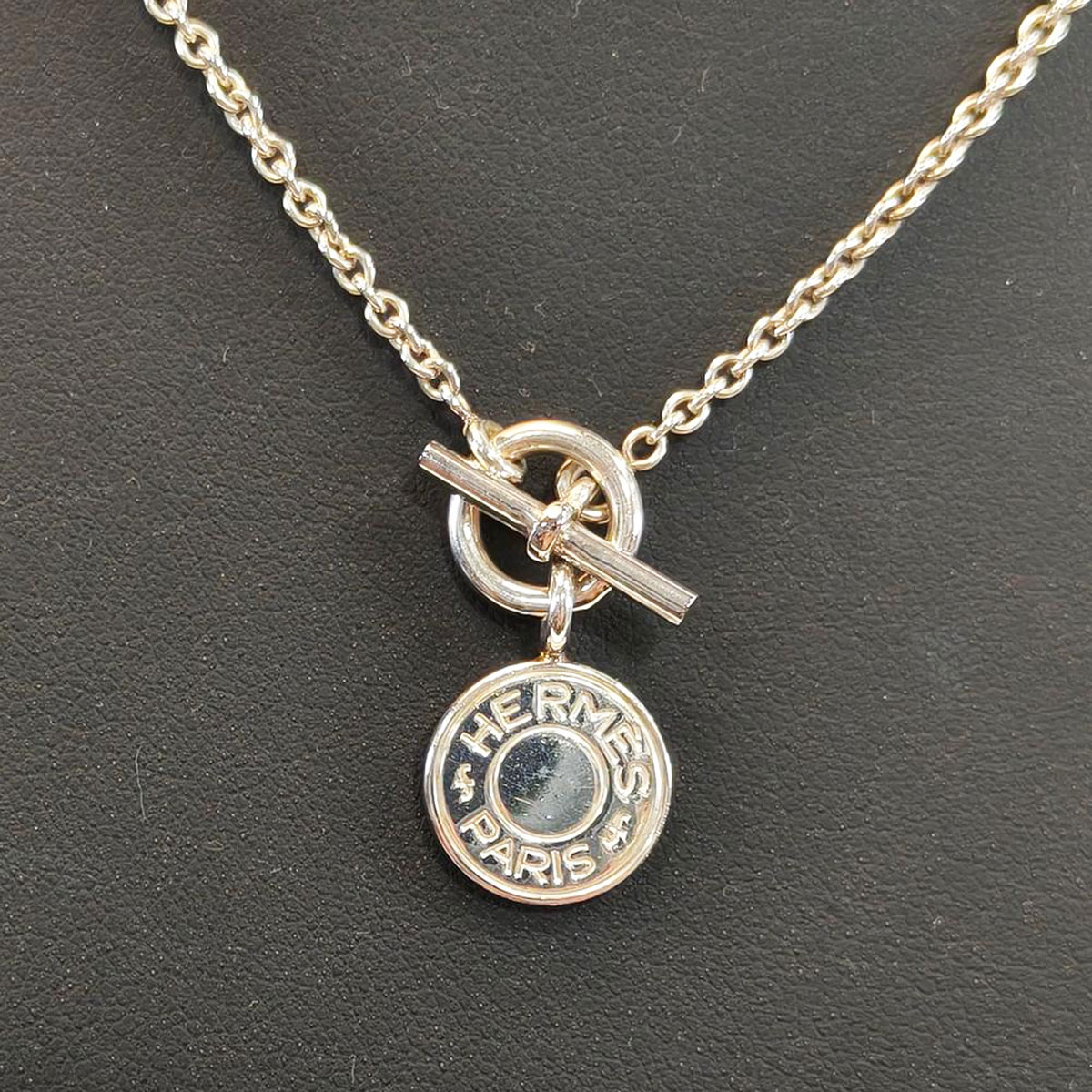 HERMES アミュレット H ネックレス セリエ シルバー 9781 HERMES エルメス アミュレット H コンフェッティ ネックレス