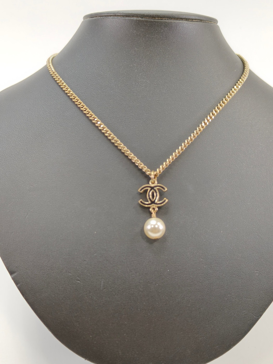 シャネルゴールド　パールネックレス 中古・古着通販】CHANEL (シャネル) パールネックレス ゴールド