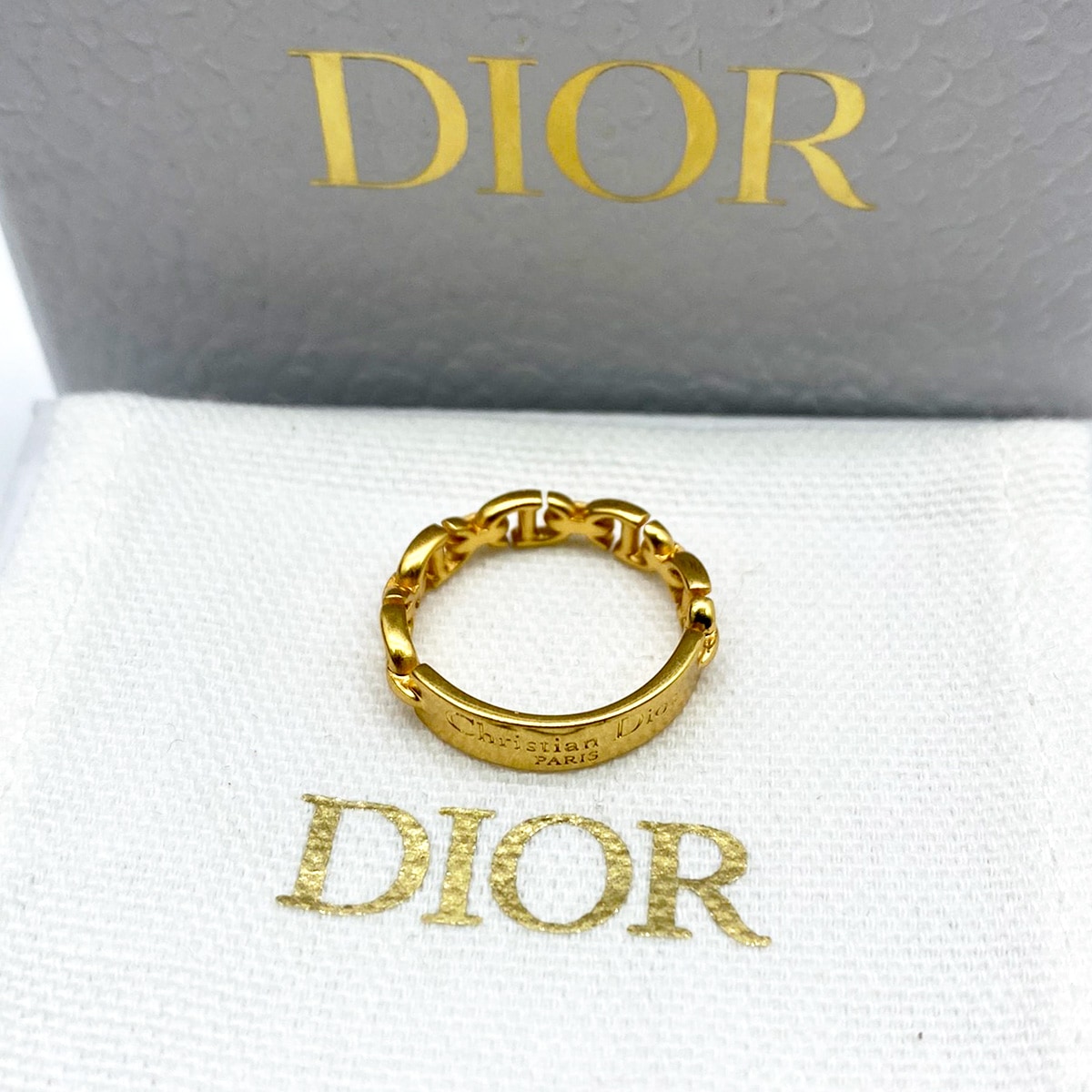 DIOR ディオール　クラブCD リンク&プレートリング DIOR ディオールクラブCD リンク&プレートリング