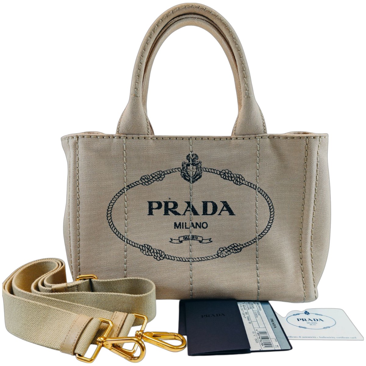 PRADA カナパ ミニ 2WAY トートバッグ ショルダーバッグ 9728 PRADA プラダ カナパ ミニ 2WAY トートバッグ ショルダーバッグ