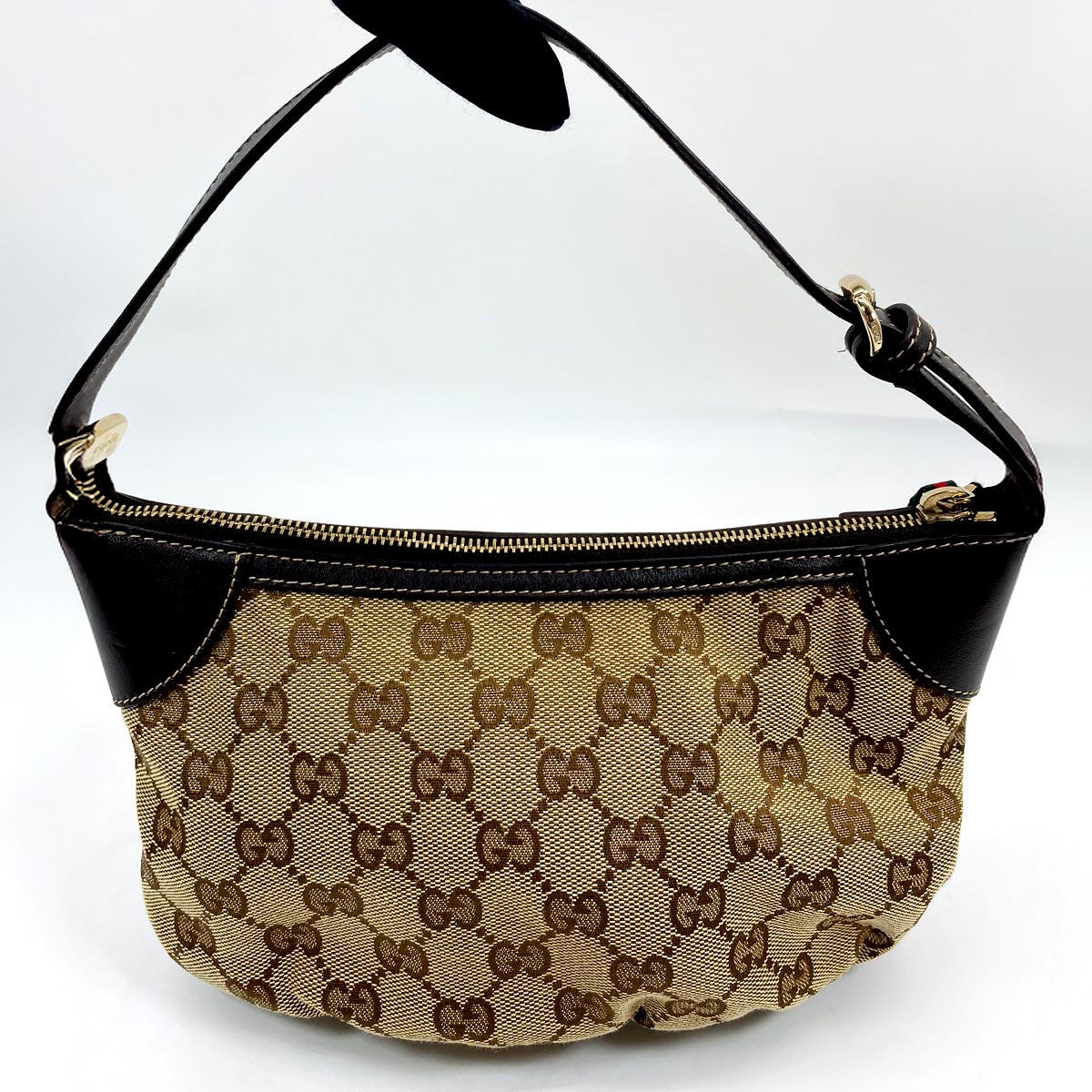 GUCCI ハンドバッグ アクセサリーポーチ GGキャンバス シェリー