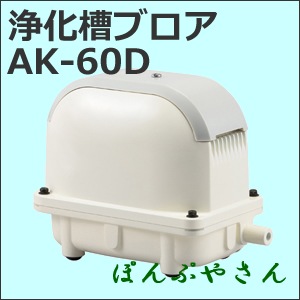 新春♪【中古】工進(KOSHIN) 浄化槽用エアーポンプ AK-60 熱帯魚等 工進 浄化槽ブロアー 60L AK60D エアーポンプ 浄化槽ブロワー