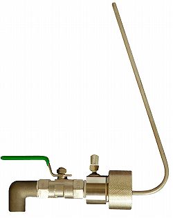 アクアシステム 低粘度溶剤用ペールコック φ48.8 SP-50P (ペール缶用) 61-9450-66 ペールコック(低粘度溶剤用・一斗缶外径Φ48.8用) SP-50I