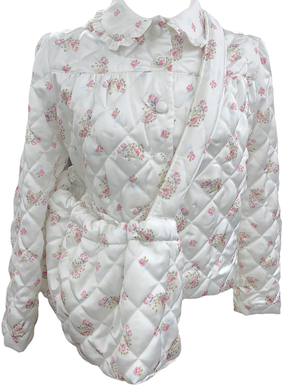 kitty flower quilting padding jacket | MADE | RASPBERRYPIE