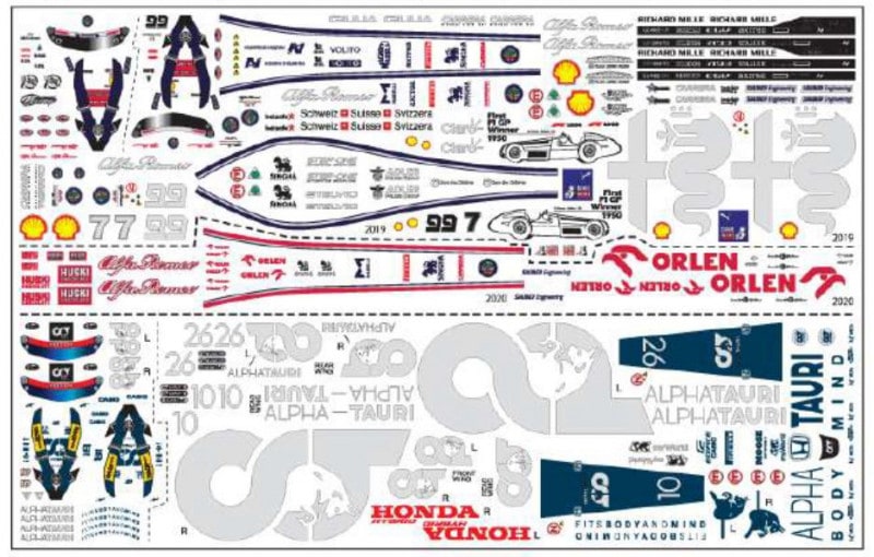 AMS ロスマンズ&JPSステッカー F1ラジコン AMS ロスマンズ&JPS