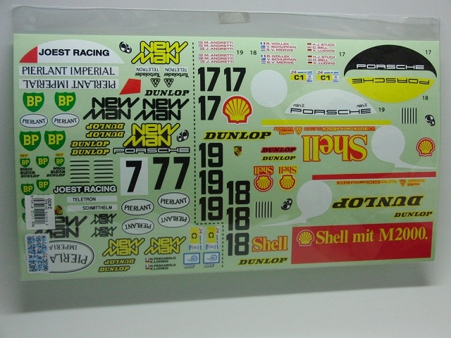 AMS RM01用 ポルシェ956.962Cステッカー | AMS ステッカー