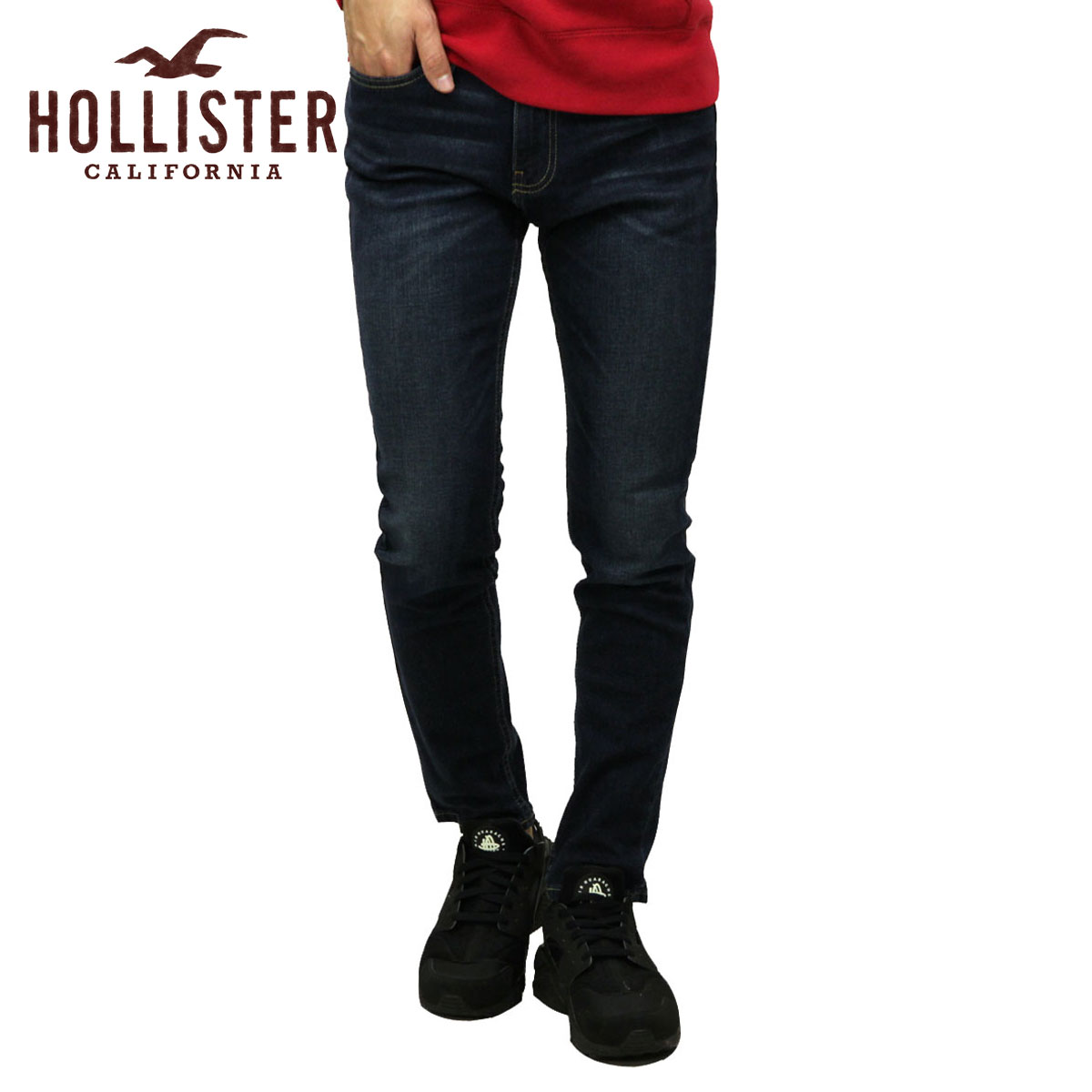 ホリスター ジーンズ メンズ 正規品 HOLLISTER スキニージーンズ 