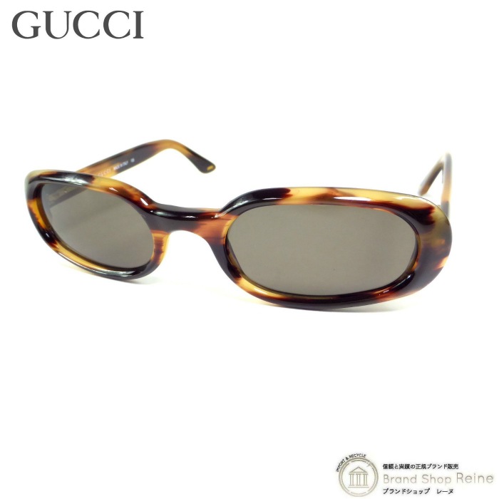 グッチ （GUCCI） オーバル レクタングル べっ甲 サングラス