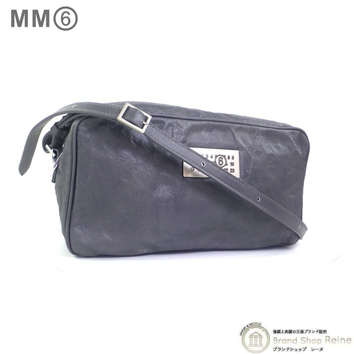 国内即発【MM6】ニューメリック ロゴ バッグ SB6WG0011 グレー メゾン マルジェラ (Maison Margiela) MM6 ニューメリック